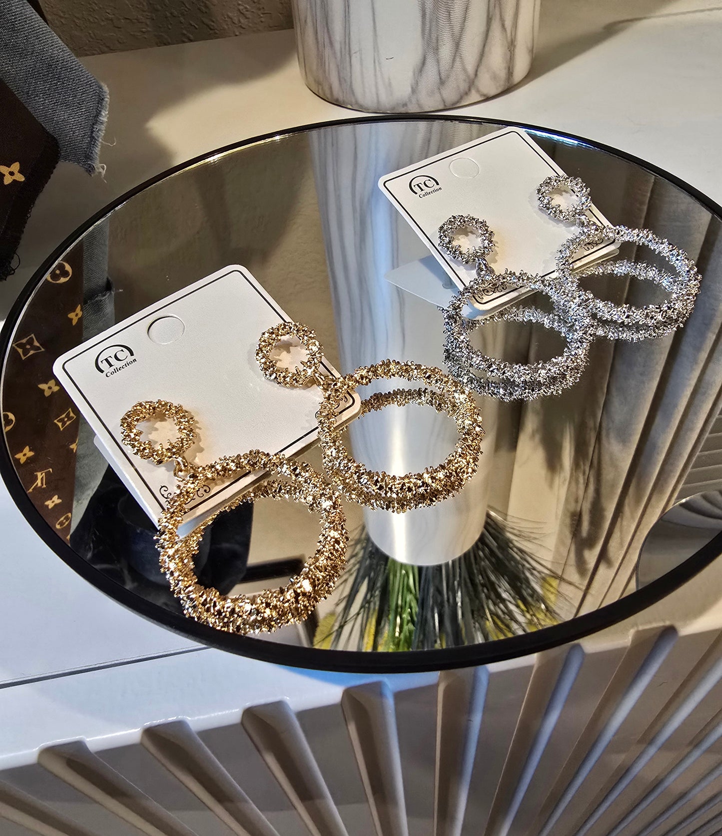 Round Hoop Earrings