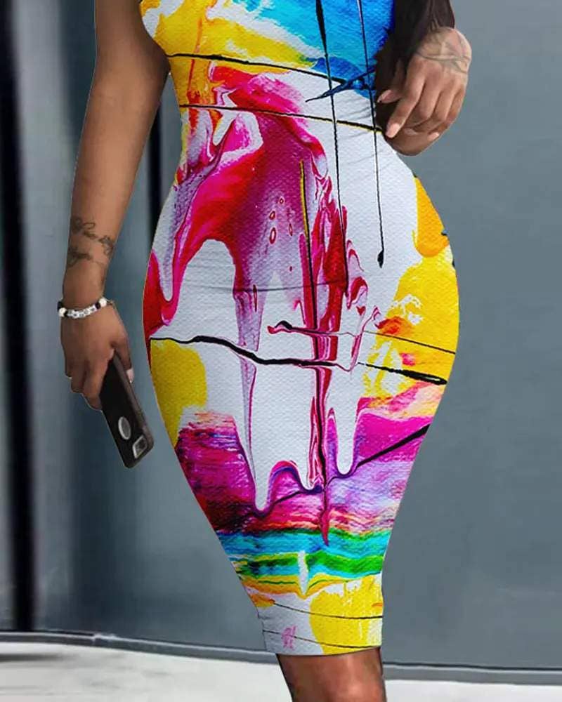Abstract print Maxi ~ FINAL SALE