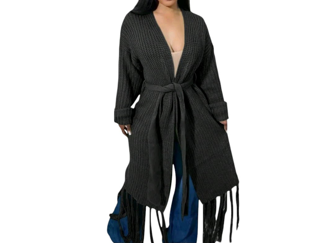 Long Tassal Cardigan ~ FINAL SALE