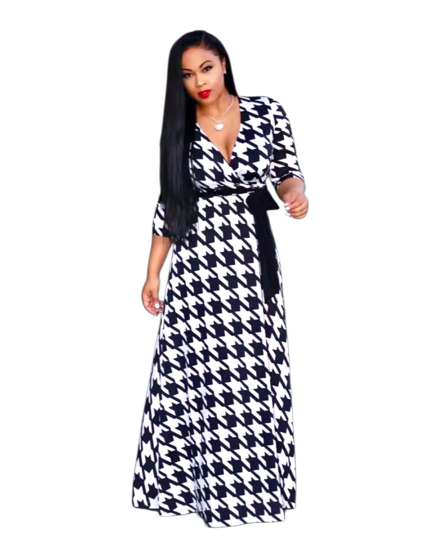 Checked dress