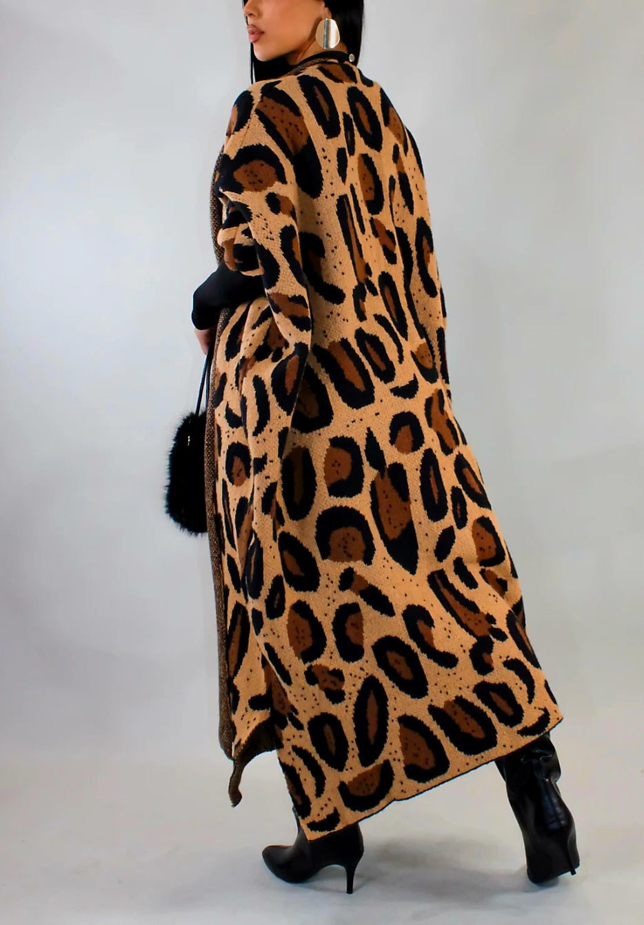 Leopard print cardigan