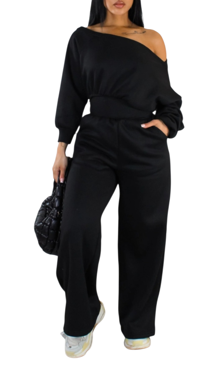 One shoulder jumpsuit