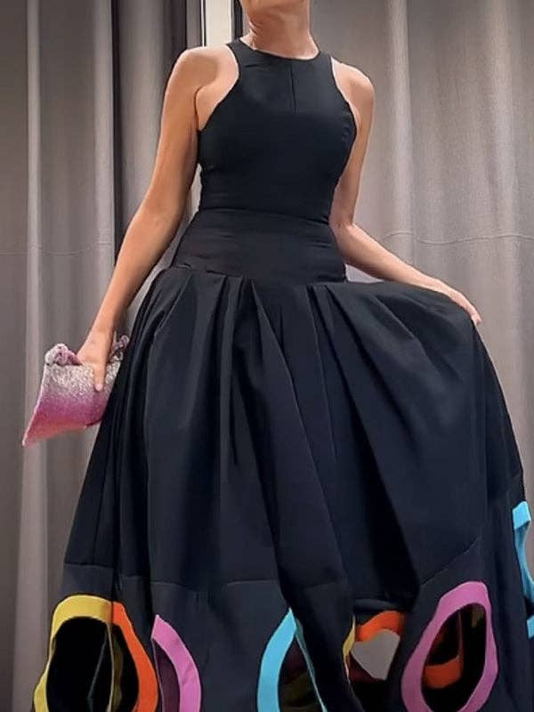 Sleeveless Circle of love maxi dress ~ SALE