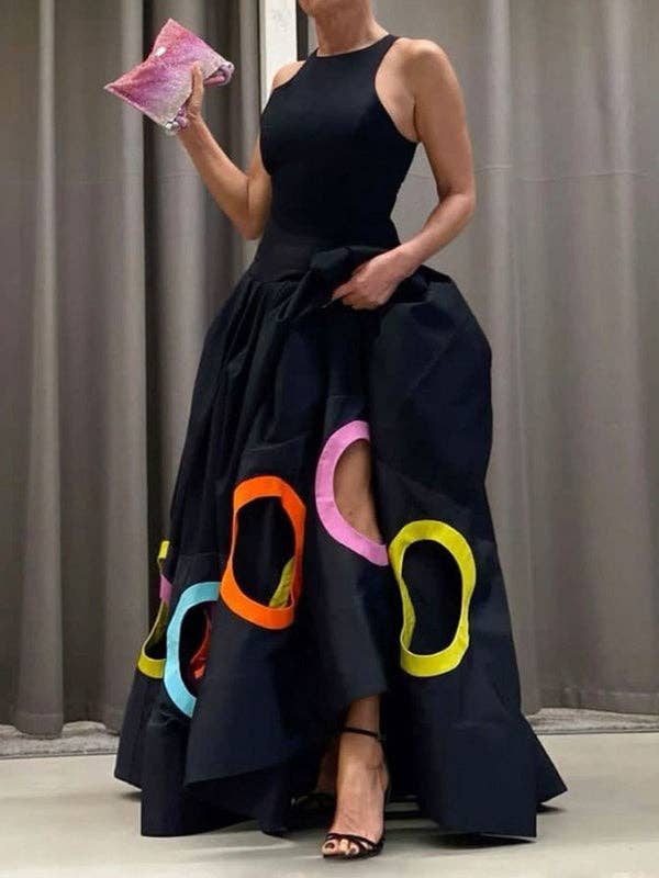 Sleeveless Circle of love maxi dress ~ SALE