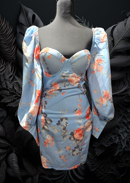 Floral mini dress ~ FINAL SALE
