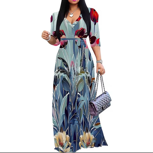 Butterfly floral maxi