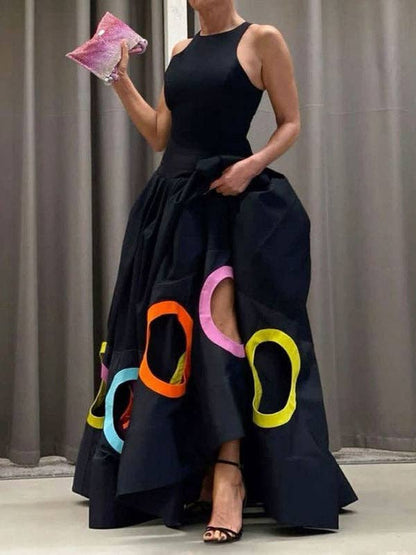 Sleeveless Circle of love maxi dress ~ SALE